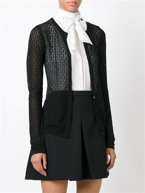 dolce gabbana belted cardigan with lace insert|Dolce & Gabbana Cardigans – Luxury Brands .